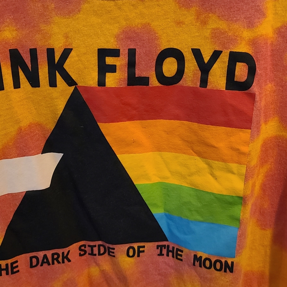 Pink Floyd crop top XL orange yellow